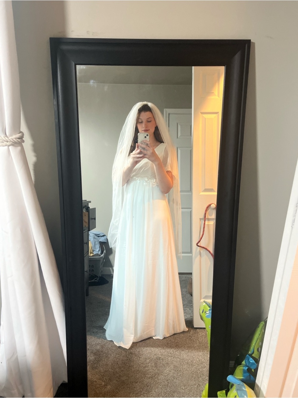 White Bridal Veil